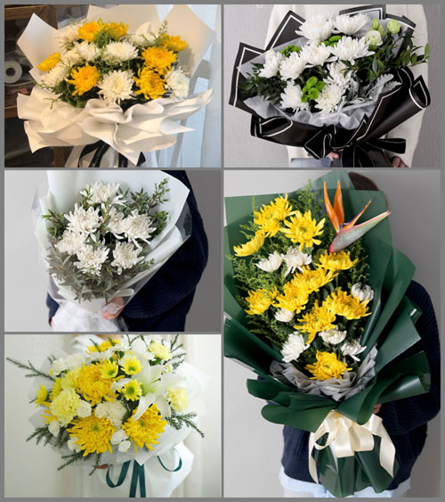 上海长宁区周家桥街道白事花束代送